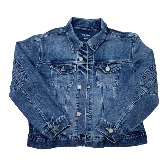 Gap Denim Jacket w/ Elbow Patches Large - Picture 1 of 4
